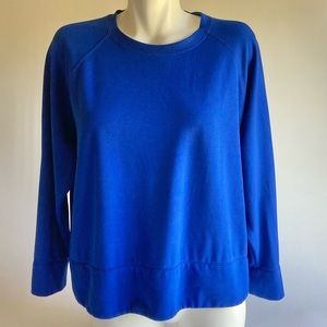 Eileen Fisher Oversized Blue 71% Lyocell, 19% Nylon Long Sleeve Top size S